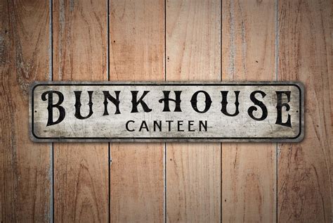 cool bunk house metal signs|Amazon.com: Bunkhouse Sign.